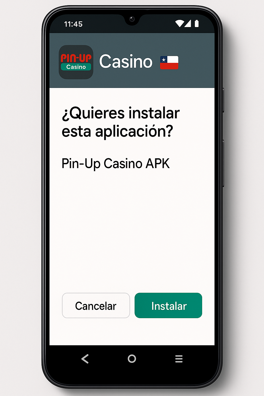 Instalación del APK de Pin-Up en Android (Chile)
