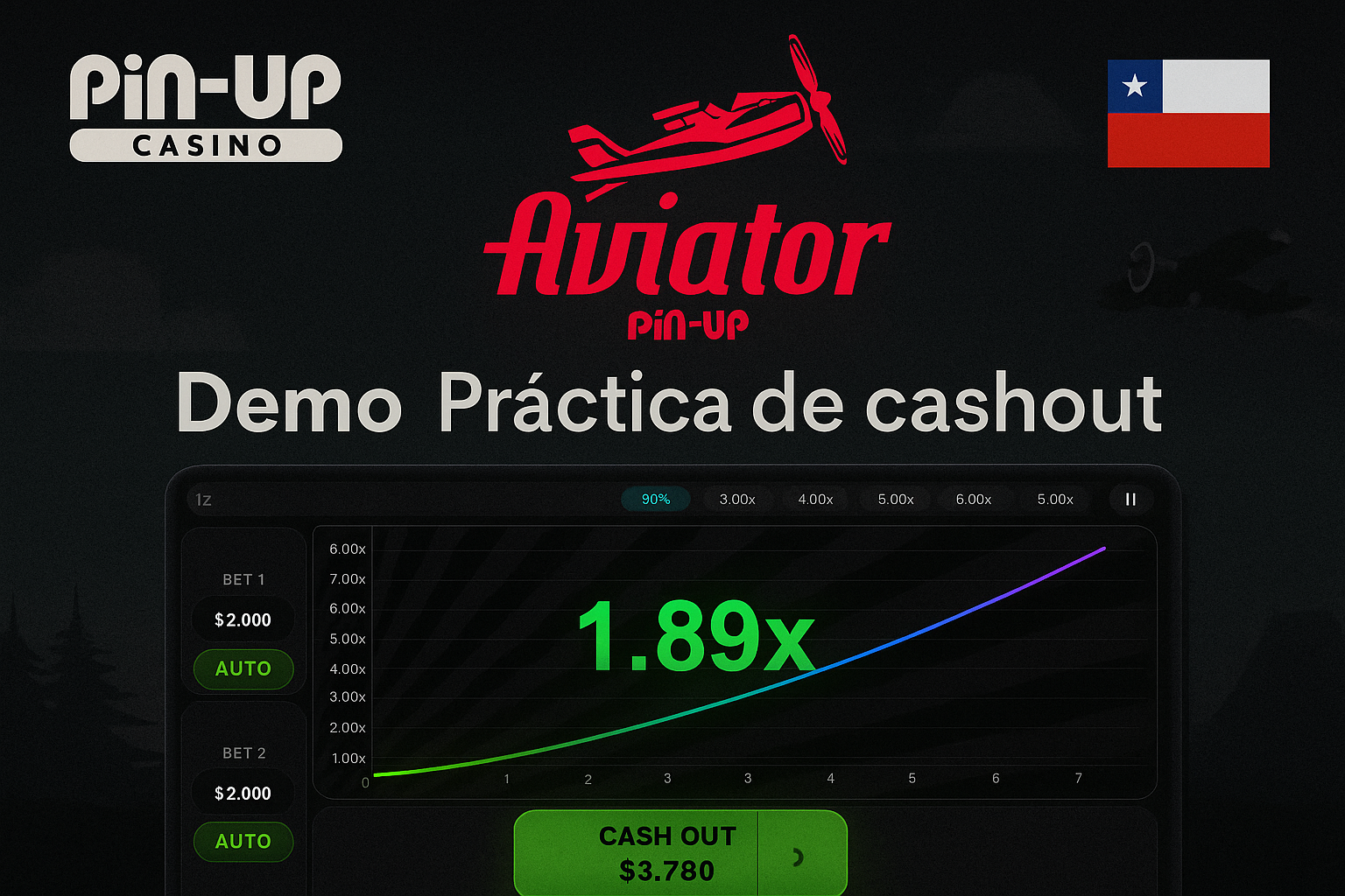 aviator pin-up demo — práctica de cashout