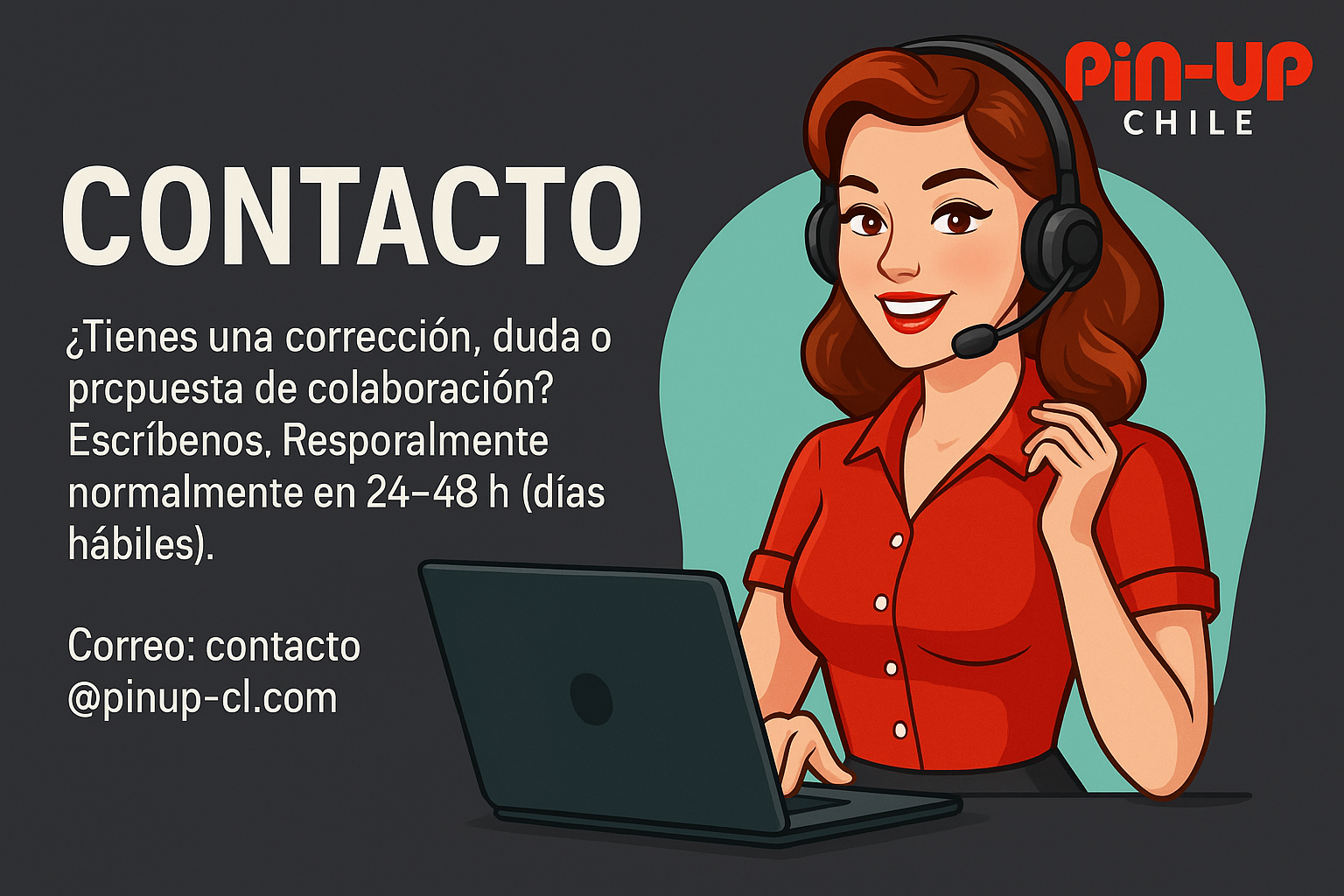 Contacto del equipo editorial — Pin-Up Chile